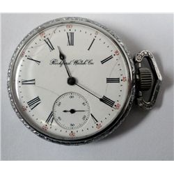 ROCKFORD OPEN FACE POCKET WATCH, CIRCA 1902