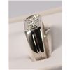 Image 2 : Men's Diamond Band in Sterling Silver