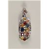 Image 1 : Multi-Semi Precious Gemstone Pendant set in Sterling Silver