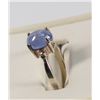 Image 2 : Tanzanite Ring Set in Sterling Silver