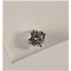 Image 2 : Diamond Solitaire Earrings in 14K White Gold