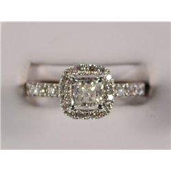 14K White Gold Ladies Diamond Ring