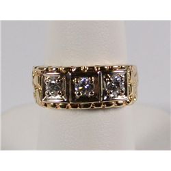 Diamond Nugget Ring 14K Gold