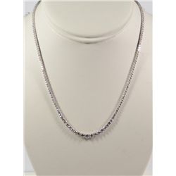 18K White Gold 6.70CT Diamond Necklace