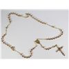 Image 1 : Diamond & 14K Tri-Color Gold Rosary
