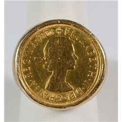 Men's 14K Gold Canadian Coin Ring