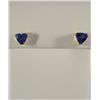 Image 1 : Tanzanite Solitaire Earrings 14K Yellow Gold