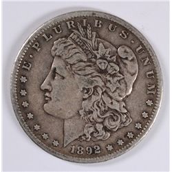 1892-S MORGAN DOLLAR VF