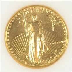 1986 $25.00 GOLD EAGLE, GEM BU  WHOLESALE AT $950.00