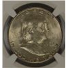 Image 2 : 1952-S FRANKLIN HALF DOLLAR NGC MS-62