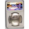 Image 4 : 2014 BASEBALL HALL OF FAME SILVER DOLLAR, NGC MS-70!  WOW!!