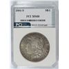 Image 1 : 1884-S MORGAN SILVER DOLLAR, PCI MS-60  RARE IN MINT STATE!