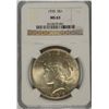Image 1 : 1935 PEACE DOLLAR, NGC MS-63 WHITE