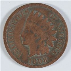 1908-S INDIAN HEAD CENT VG