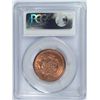 Image 4 : 1855 LARGE CENT PCGS MS-65 RED !!! (UPRIGHT 55) RALLS COLLECTION