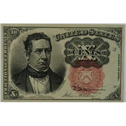 1874 TEN CENT US FRACTIONAL NOTE CU