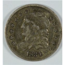 1834 BUST HALF DIME VF-35
