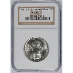 1948-S BOOKER T WASHINGTON COMMEN HALF DOLLAR NGC MS-66