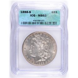 1888-S MORGAN DOLLAR ICG MS-62