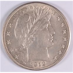 1912-D BARBER HALF DOLLAR, MS-64++  ORIGINAL  SUPER LUSTRE, MOSTLY WHITE!