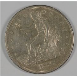 1876-S TRADE DOLLAR, AU