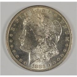 1883-O MORGAN SILVER DOLLAR, UNC.