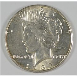 1935-S PEACE SILVER DOLLAR, MS-63+  BLAST WHITE!!