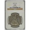 Image 1 : 1872 SEATED DOLLAR, NGC XF-40