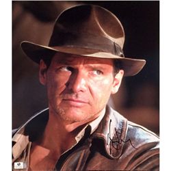 Harrison Ford "Indiana Jones" original signed 11x14 photograph, includes Global CoA in addition to P