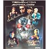 Image 1 : "The Terminator Anthology" original signed 11x14  photograph including FIVE cast members, Kristanna 
