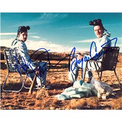 "Breaking Bad" original dual signed 8x10 photograph by stars Aaron Paul and Bryan Cranston