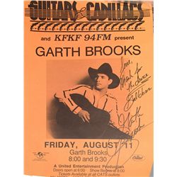 Garth Brooks original signed concert poster inscribed  Thanks for the Dance, God Bless.  A great pie