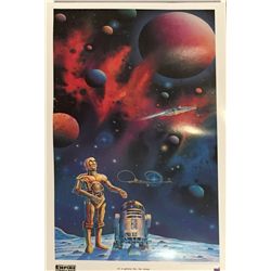 Anthony Daniels, C3PO from "Star Wars" signed limited ediiton poster from 1995 done on heavyweight p