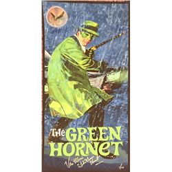 Green Hornet large lithograph of box art from the model kit signed by the man himself Van Williams