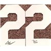 Image 1 : Burt Reynolds Original Signed #22 Jersey Numbers, including his character name Paul Crew from The Lo