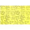 Image 1 : Lot of (2) Prop Sheets of Post-It Notes from the film "Bruce Almighty" starring Jim Carrey