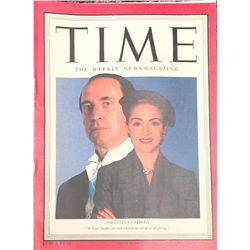 Prop Time Magazine from the film  Evita  starring Madonna