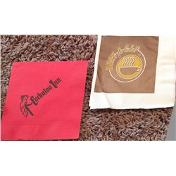 Lot of (3) Prop Napkins from the film "Jackie Brown" directed by Quentin Tarintino