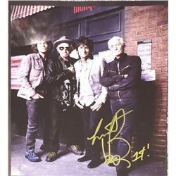 Charlie Watts, drummer from the Rolling Stones, Original Signed Photo Page from the 50th Anniversary