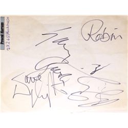 60's Band, Procol Harem Original Multi Signed Autograph Page