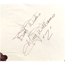 Guy Williams " Zorro" Original Signed Autograph Page including "Best Wishes"