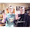 Image 1 : Jim Parsons and Leonard Nimoy Original Dual Signed 8x10 Photograph