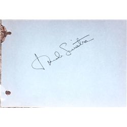 Frank Sinatra Original Signed Autograph Page