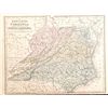Image 3 : 1868 Copperplate Map from Mitchell's Modern Atlas of North Carolina, Georgia, Florida, Alabama, Miss