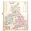 Image 1 : 1868 Copperplate Map from Mitchell's Modern Atlas of Great Britain and Ireland (Russia, Sweden, Norw
