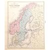 Image 2 : 1868 Copperplate Map from Mitchell's Modern Atlas of Great Britain and Ireland (Russia, Sweden, Norw