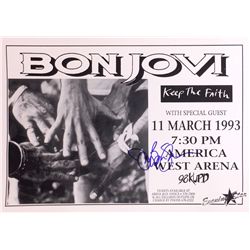 Jon Bon Jovi Original Signed 1993 Concert Poster