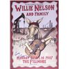Image 1 : Willie Nelson Original Signed 2007 Concert Poster from a show at The Fillmore