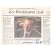 Image 1 : Prop Washington Post from "Man of the Year" Original Signed by actor Robin Williams including the in