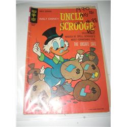 1970 RARE *UNCLE SCROOGE* AUGUST VOL.1 NO.88 COMIC BOOK VALUE $45.00!! COMIC CAME OUT OF ESTATE!!